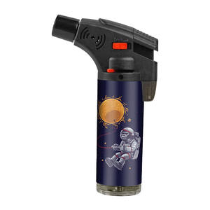 Vente en gros, Briquet torche Jet Slant personnalisé rechargeable coupe-vent avec logo cool pour cigarette - Product Image 4