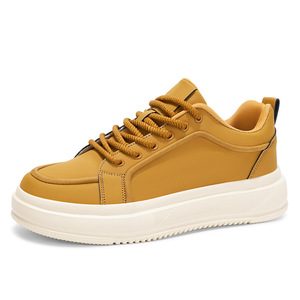 Nuevos Zapatos de Cuero para Hombre, Estilo Coreano, de Suela Gruesa, que Aumentan la Altura, Zapatillas Casuales Modernas y Versátiles para Uso Diario - Product Image 2