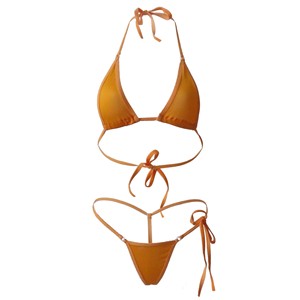 OUTPACE <span class=keywords><strong>Bikini</strong></span> a Triangolo Sexy Personalizzato Nuovo Design 2024 Produttori di Costumi da Bagno da Donna a 2 Pezzi con Laccetti - Product Image 4