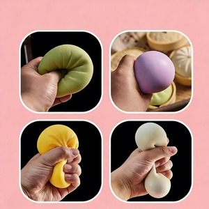 TPR Soft Big Baozi Stress Relief Squishies Toys Anxiety Squeeze Calming Sensory <b>Fidget</b> Toys Kids Party Favor Gift Wholesale - Product Image 2