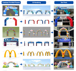ซุ้มแอลอีดีเป่าลมแอลอีดีแบบเป่าลมกันน้ำใช้กลางแจ้ง - Product Image 4