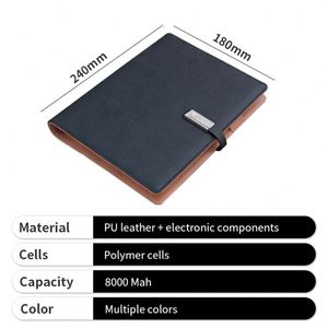 Custom Electronic Portable Power Bank Wireless Charging Notebook <b>Gift</b> Set <b>for</b> Business - Product Image 3