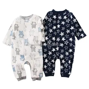 Long sleeve baby romper infant toddler jumpsuit outfit clothes garment with 100% cotton