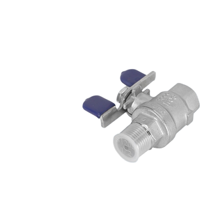 Robinet à tournant sphérique en deux pièces en acier inoxydable 304 poignée papillon manuelle filetage externe robinet à disque de qualité pour la commutation de l'eau de <span class=keywords><strong>gaz</strong></span> - Product Image 6
