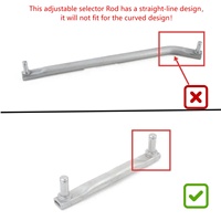 BEVINSEE Barre de sélection renforcée réglable DSSR pour BMW E46 320i 323i 325i 1999-2006 # 25111434613