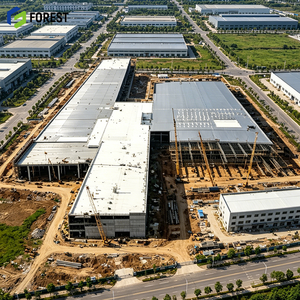 โรงงานผลิตโครงสร้างเหล็ก โกดังเก็บสินค้าสำเร็จรูป ทนทานต่อการกัดกร่อน - Product Image 1