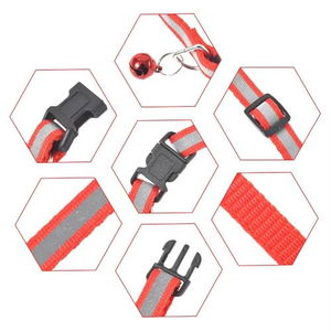 ปลอกคอสะท้อนแสงปรับได้หลายสีสำหรับแมวขายส่ง - Product Image 5