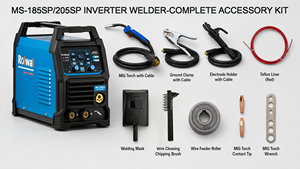 Máquina de Soldadura MIG de Pulso <span class=keywords><strong>con</strong></span> Inversor Rolwal, Pantalla LCD, Compatible <span class=keywords><strong>con</strong></span> Acero Inoxidable, Diámetro de Alambre de 0.8 mm - Product Image 5