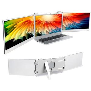 Moniteur portable à double écran, écran LCD IPS de <span class=keywords><strong>14</strong></span> <span class=keywords><strong>pouces</strong></span>, extension d'écran pour ordinateurs portables - Product Image 1