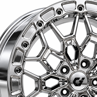 Jantes GVICHN personnalisées en aluminium forgé chromé, style Beadlock, concaves profondes, pour course de dragster, pour Jeep, Toyota Tacoma, Nissan