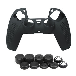 Funda Protectora de Silicona Antideslizante para Control de <span class=keywords><strong>PS5</strong></span> con 10 Tapas para Palancas de Mando, Funda Protectora de Goma Suave, Kit de Accesorios para Juegos - Product Image 5