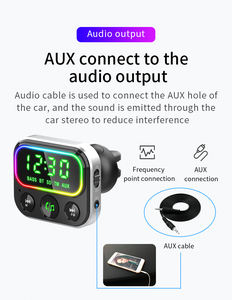 <span class=keywords><strong>Kit</strong></span> mains libres pour <span class=keywords><strong>voiture</strong></span> BC79, émetteur FM, lecteur <span class=keywords><strong>Bluetooth</strong></span> avec chargeur de <span class=keywords><strong>voiture</strong></span> USB Type C QC3.0 - Product Image 4