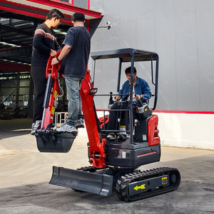 Frete Grátis Home Mini Escavadeira 1 Ton 2 Ton com Cabine Aberta Escavadeira-tipo Bagger Pelle para Venda - Product Image 1