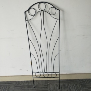 Treillis de support pour plantes de jardin en métal, treillis mural pour fleurs grimpantes, 118*38CM, treillis de clôture avec revêtement en poudre - Product Image 3
