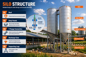 Automatic <strong>Hollow</strong> <strong>Block</strong> Making <strong>Machine</strong> Cement Silo For Sale - Product Image 3