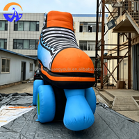 Modèle de ballon gonflable patins à roulettes personnalisés en tissu Oxford avec souffleur, impression numérique, installation facile pour la publicité commerciale