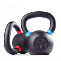 Kettlebell de musculation en fonte personnalisable, gravé KG LB, pour yoga et fitness, 4kg 16kg 20kg 48kg