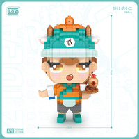 LOZ 3D dibujos animados bloques de construcción rompecabezas juguete Mini conjunto modelo de juguete para niños de 5 a 7 años pequeña partícula bloque de construcción regalo