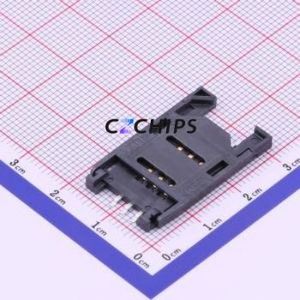 DS1138-02-06SS4BOR SIM Card Connector SMD Connector Plug-In Type Mini SIM Card Card Holder 2.6mm - Product Image 1