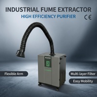 Purificateur mobile de fumée à haute filtration, extracteur de fumée laser avec système de nettoyage automatique des filtres