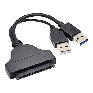 Adaptateur USB 3.0 SATA III vers <span class=keywords><strong>disque</strong></span> <span class=keywords><strong>dur</strong></span>, prise DC IEC IP11, câble de données 5 Gbps, <span class=keywords><strong>cordon</strong></span> d'alimentation - Product Image 1
