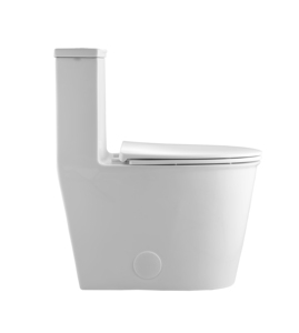 Toilette allongée monobloc moderne <span class=keywords><strong>de</strong></span> salle <span class=keywords><strong>de</strong></span> bain <span class=keywords><strong>de</strong></span> 12 pouces conforme à l'ADA avec siège <span class=keywords><strong>de</strong></span> toilette blanc à fermeture en douceur à dégagement rapide - Product Image 2