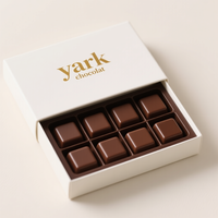 Boîte à Chocolat Magnétique de Luxe en Papier de Haute Qualité, Boîte d'Emballage Personnalisée à Tiroir Coulissant pour Barres de Chocolat, Truffes, Cadeaux Sucrés