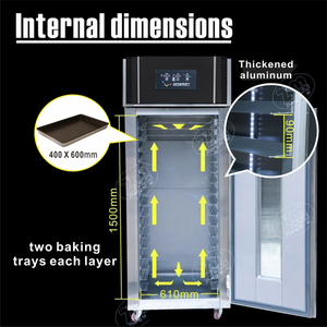 Hochwertige 36 Pan Commercial Frozen Bakery Dough Retarder <span class=keywords><strong>Proofer</strong></span> Brothers tellung Maschine Großhandel Verkauf New Made Wheat - Product Image 3