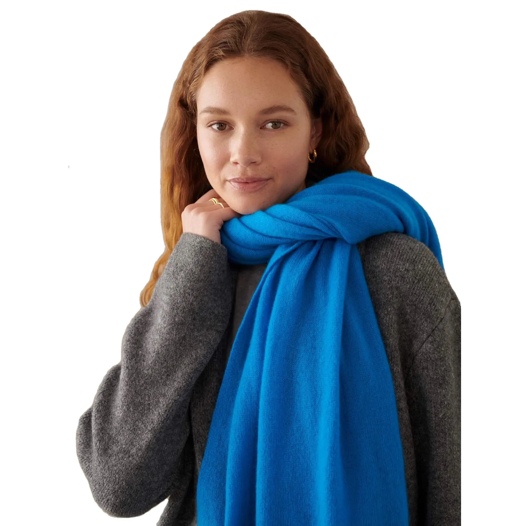 Bán Sỉ Khăn Choàng Dệt Kim Pha Lụa Cashmere Hợp Thời Trang Sang Trọng Mùa Đông Cho Nữ