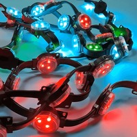 Le pixel polychrome de l'intense luminosité 38mm d'IP67 DMX512 a mené extérieur imperméable léger de point