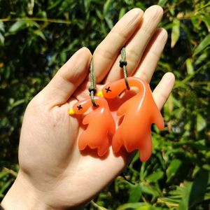 UV Roast Duck & Goose Pendant Keychain PVC <b>Plastic</b> Pendant for Roast Goose and Duck Fans - Product Image 3