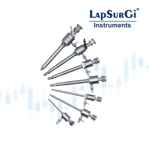 trocar สําหรับส่องกล้อง trocar laparoscopicos ฝาปิดผนึก 3 มม.5 มม.10 มม.12 มม.พลิก trocar