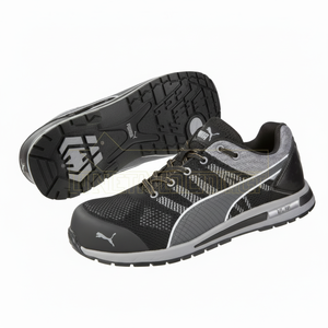 Chaussures de sécurité basses en tricot couleur noire - Product Image 1