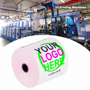 กระดาษความร้อนไวต่ออุณหภูมิสำหรับใบเสร็จ POS ตั๋วลอตเตอรี่ ธนาคาร ขนาด 57 มม. x 30 มม. 57*40 80*80 บิล 3 1/8 x 230 50 ม้วน - Product Image 2