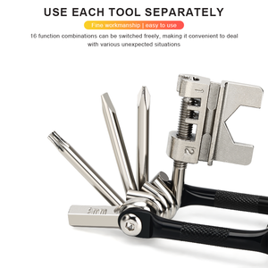 RIDERACE 자전거 멀티툴 체인 커터 <span class=keywords><strong>MTB</strong></span> 로드바이크 정비 공구 세트 - Product Image 3