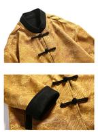 Veste Homme Printemps Fine à Col Montant Chinois Réversible Double Face Style Vintage Tang Streetwear Manteau Oversize ODM