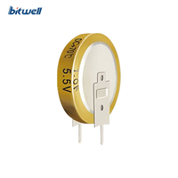 KORCHIP DCL5R5105 5.5V 1F Kapasitor Farad Tipe Koin Super Kapasitor Seri DCL/DCLT/DCLH -25~+70 Ukuran Kecil untuk Komputer
