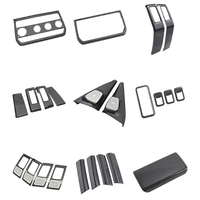 Accessoires applicables ICAUR V23Cente : Cadre décoratif pour panneau de ventilation de console avec motif fibre de carbone pour modification automobile
