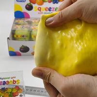 Jouet anti-stress en forme de citron de marque JY, de haute qualité, souple et extensible, en TPR, pour le bien-être sensoriel, modèle cadeau