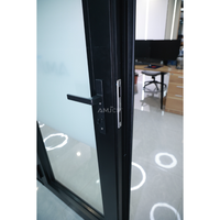 Nouvelles portes et fenêtres à double vitrage NFRC AMJ pour maison, portes battantes, portes françaises, porte d'entrée extérieure en aluminium