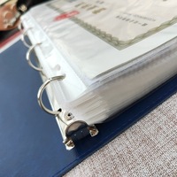 Carpeta Moderna y Duradera de Hojas Sueltas A4, de Cuero Suave, Desmontable, Resistente al Agua, con Encuadernación