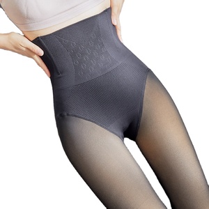 Leggings Termici Casual da Donna, Modellanti e Traslucidi, a Vita Alta, Foderati <span class=keywords><strong>in</strong></span> <span class=keywords><strong>Pile</strong></span>, Calzamaglia Termica Esterna - Product Image 1