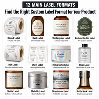 Étiquettes autocollantes holographiques imperméables pour flacons, rouleau personnalisé avec logo, 2 ml, 3 ml, 5 ml, 10 ml, pour bouteilles en verre