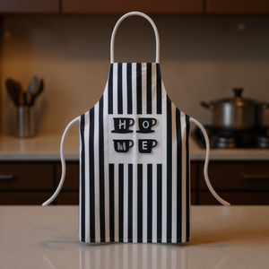 PVC Apron Striped Design Kitchen Cooking Wear For Adults And Kids - Product Image 3