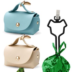 KingHon Ready Stock Pet Dog borsa Dispenser in pelle <span class=keywords><strong>porta</strong></span> cacca <span class=keywords><strong>porta</strong></span> <span class=keywords><strong>porta</strong></span> <span class=keywords><strong>sacchetti</strong></span> per cani <span class=keywords><strong>porta</strong></span> borsa per camminare al guinzaglio - Product Image 3