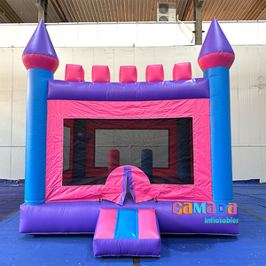 <span class=keywords><strong>Location</strong></span> commerciale de moonwalk de videur de saut gonflable de <span class=keywords><strong>maison</strong></span> de rebond de filles de princesse bleue et rose - Product Image 1