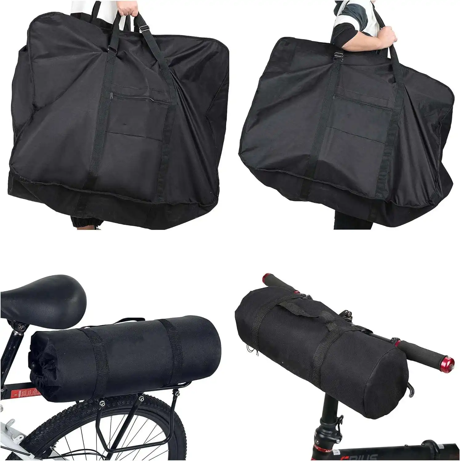 Sac de transport de sac de rangement de vélo léger pour housse de vélo de route VTT 700C de 27.5 pouces