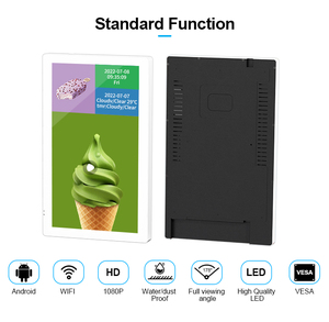 Wall Mount Android LCD màn hình cảm ứng TV video quảng cáo media <span class=keywords><strong>player</strong></span> 13 inch kỹ thuật số biển hiển thị - Product Image 2