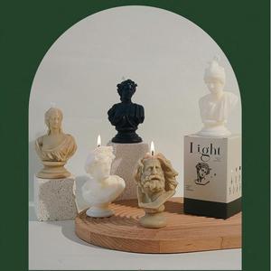 Bougie en forme de personnage, ornements <span class=keywords><strong>d</strong></span>'ambiance, cadeau de fête, parfumée, artisanale, à brûler, bougies parfumées - Product Image 3