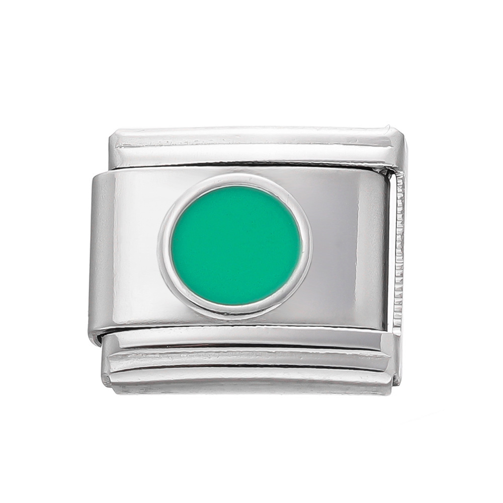 Stainless Steel Dot Pattern Module - Green